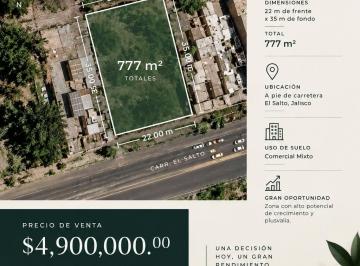 Terreno comercial , El Salto · Terreno Comercial Sobre Carretera El Salto