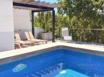 ROOFTOP ASOLEADERO · Casa en Renta | Punta Arena | Puerto Morelos C4169