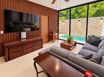 9b20c297ee70329337e68421a0a659994b4d8957f5555edddd80173b515ede78 · Casa en Arbolada · Muebles Incluidos · 4 Recámaras con Baño Propio · Alberca
