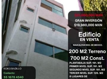 Edificio , Naucalpan de Juárez · Edificio en Venta en Naucalpan (Inversion, Consultorios, Oficinas, y Otros)
