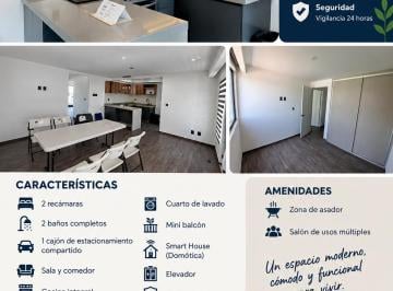 Departamento Renta 62m² de 2 habitaciones · Moderno Departamento en Renta