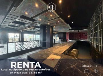 1 · Renta | Local Equipado Para Restaurante/bar en Plaza Lua | 337.55 m²