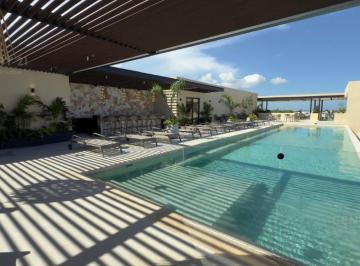 Departamento · 46m² · 1 Estacionamiento · Estudio de Lujo en Renta Amueblado y Equipado, en Studio 34 Playa del Carmen P4658