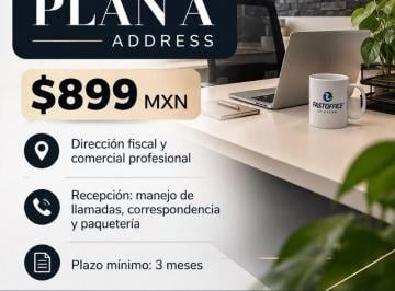 Oficina , Zapopan · Plan a – Address | $899 Mxn