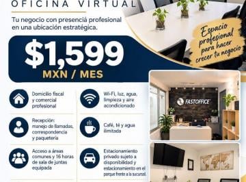 Oficina , Zapopan · Plan C – Corporate | $1,599 Mxn