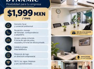 Oficina , Zapopan · Plan D – Dynamic | $1,999 Mxn