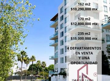 Departamento · 173m² · 3 Recámaras · 3 Estacionamientos · 4 Joyas de Departamentos Venta Lomas del Pedregal, Desde: $9,950,000, 2 y 3 R