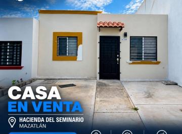 Casa de 2 habitaciones, Mazatlán · Casa en Venta en Mazatlan, Sinaloa (Hacienda del Seminario)