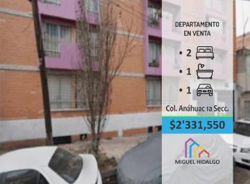 Departamento · 57m² · 2 Recámaras · 1 Estacionamiento · Departamento en Venta Lago Iseo. Miguel Hidalgo