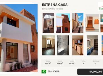 Casa de 3 habitaciones, Texcoco · Estrana Casa en Lomas de Cristo Texcoco