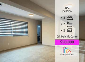 Casa · 200m² · 3 Recámaras · 1 Estacionamiento · Casa Recién Remodelada en Renta en Colonia del Valle.