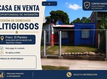 Casa de 2 habitaciones, · Se Venden 6 Casas en Paquete Fraccionamiento El Paraíso Tapachula Chiapas Aarr