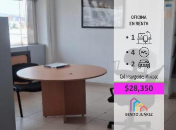 Oficina · 63m² · 2 Estacionamientos · Renta de Amplia Oficina en Patriotismo