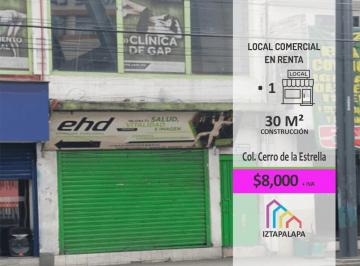 Local comercial · 30m² · Se Renta Local Comercial a Pie de Calle en Av Tláhuac, Iztapalapa.
