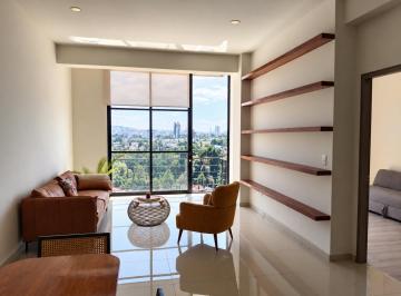 Sala · Departamento Amueblado con Vista Panorámica