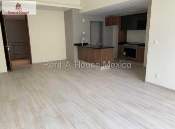 Departamento · 91m² · 2 Recámaras · 2 Estacionamientos · Renta Departamento con Jardín en Cosmocrat Interlomas