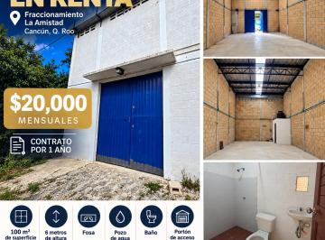 Bodega comercial , Benito Juárez · Bodega en Renta en Colonia La Amistad