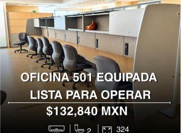 Oficina · 324m² · 12 Estacionamientos · Oficina en Renta de 324 m² en Corp. Global, Cancún