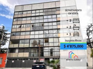 Departamento · 126m² · 3 Recámaras · 1 Estacionamiento · Vendo Departamento en Mixcoac