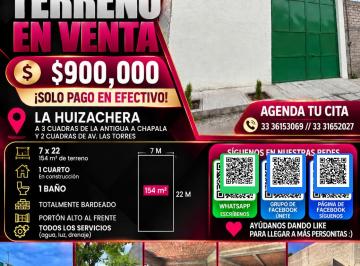 Terreno / Lote , El Salto · Terreno en Venta La Huizachera Las Pintitas a 3 Cuadras de Carretera Antigua a Chapala