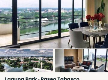 Departamento de 3 habitaciones, Villahermosa · Laguna Park Piso 12 Amueblado con Vista Panorámica