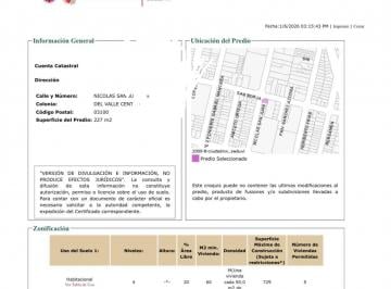 Terreno / Lote , Benito Juárez · Terreno en Esquina