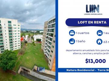 Departamento de 1 habitación, León · Loft Amueblado en Renta - Natura Residencial