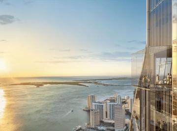 Departamento · 85m² · 2 Recámaras · 2 Estacionamientos · Departamento en Venta en Downtown Miami con Vista a La Bahia