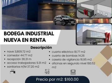 Nave industrial , Toluca · Bodega Nueva en Renta San Blas a Espaldas de Parque Indistrial 2000 Toluca