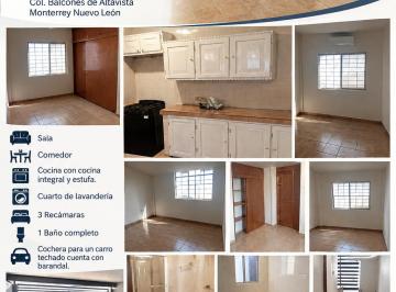 Departamento de 3 habitaciones, Monterrey · Departamento en Renta