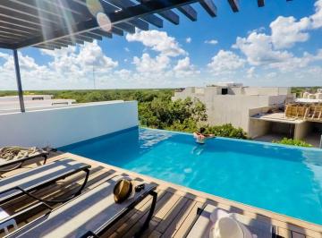 Departamento de 2 habitaciones, Tulum · Renta Departamento Amueblado en Aldea Zama | Alberca + Equipado + Seguridad 24/7