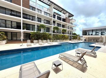 Departamento · 193m² · 3 Recámaras · 2 Estacionamientos · Departamento en Renta en Palmar Sm 12, Cancun, 3 Recámaras Amueblado con Terraza Privada