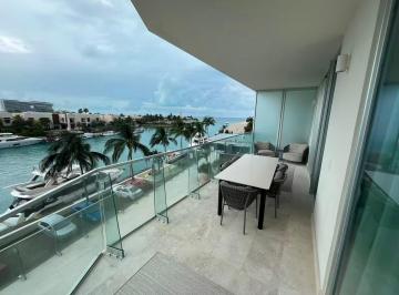 Departamento · 190m² · 2 Recámaras · 2 Estacionamientos · Exclusivo Deprtamento en Renta 2 Rec Puerto Cancun Harbour Sls