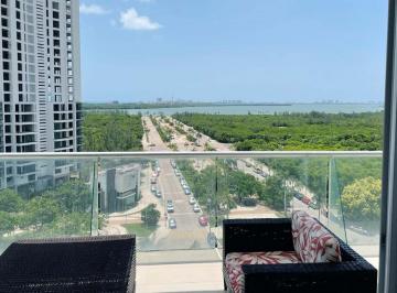 Departamento · 139m² · 3 Recámaras · 2 Estacionamientos · Departamento en Renta Amueblado en Malecon Suites, Torre Miami