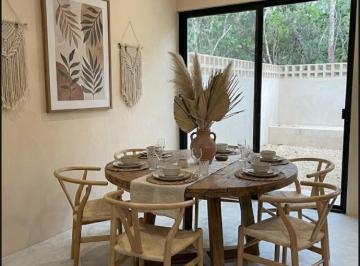 Casa en condominio de 3 habitaciones, Tulum · Casa / Villa 3 Recámaras, Alberca Privada, Jardín y Roof Top