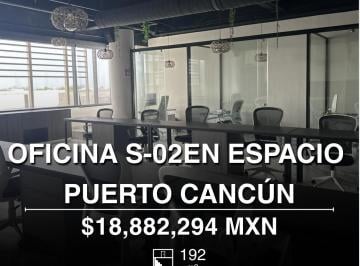 Oficina · 192m² · 7 Estacionamientos · Oficina de 192 m² en Venta en Espacio, Puerto Cancún