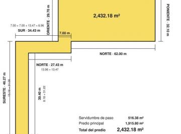 Terreno / Lote · 2432m² · Terreno en Venta Sobre Av Universidad Zapopan