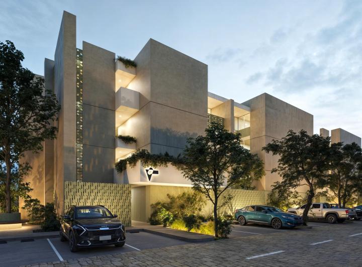Fachada Zitá · Preventa 2029 de Departamentos - Zita Departamentos en Dzityá Mérida
