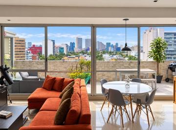 Departamento de 2 habitaciones, Miguel Hidalgo · Departamento en Mirador Polanco | 121 m² | Terraza de 31 m² | 2 Rec + Family