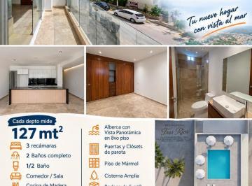 Departamento · 127m² · 3 Recámaras · 1 Estacionamiento · Departamento en Fraccionamiento Costa Azul