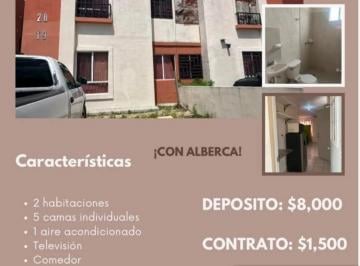 Dúplex de 2 habitaciones, Cancún · Departamento (Duplex) con Alberca