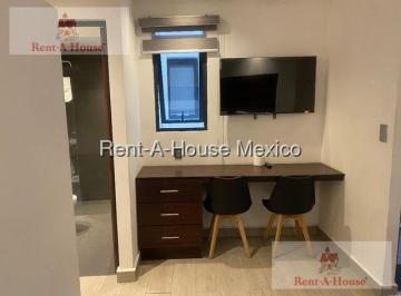 Departamento · 40m² · 1 Recámara · 1 Estacionamiento · Departamento Amueblado en Renta en Campestre Churubusco 26 - 2134.