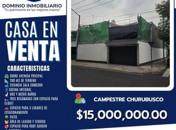 Casa de 3 habitaciones, Coyoacán · Dominio Inmobiliario Propone en Venta Casa Remodelada en Colonia Campestre Churubusco