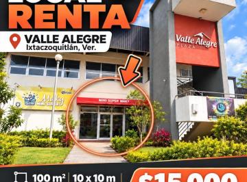 Local comercial , Ixtaczoquitlán · Local Comercial en Renta de 100 m² en Valle Alegre, Ixtaczoquitlán