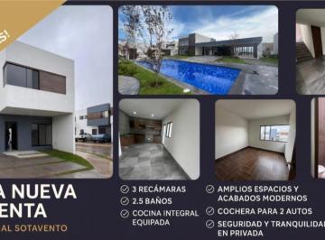 Casa de 3 habitaciones, San Luis Potosí · Renta Casa Nueva Residencial Sotavento