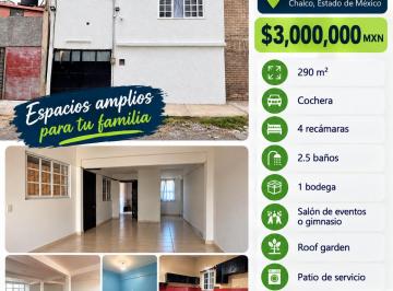 Casa de 4 habitaciones, Chalco · Casa en Venta en Chalco, Col. Union de Guadalupe