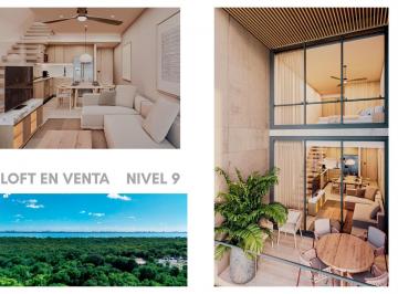 Departamento · 1 Recámara · 1 Estacionamiento · Sofisticado Departamento Tipo Loft en El Nivel 9, Estilo de Vida Contemporáneo. Corazon de Cancun