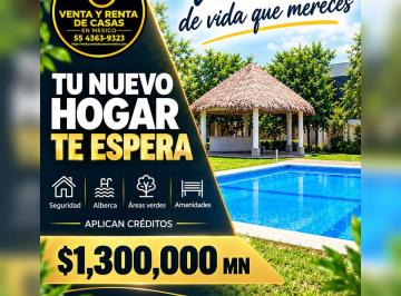 Casa en condominio de 2 habitaciones, Ayala · Casa en Condominio Frente a Alberca. Ideal Para Renta de Fines de Semana