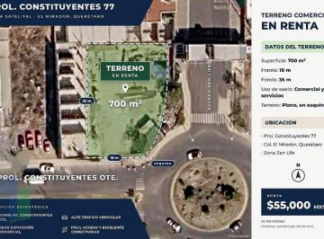 3cb658f284ae98ff74f81c77390f2f1f275f3d76175cd23daecd67cd718d6a14 · Terreno Plano con Uso de Suelo Comercial y de Servicios en Renta en Zen Life