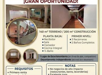 Casa de 3 habitaciones, Benito Juárez · Casa Para Habitación U Oficinas Narvarte Poniente